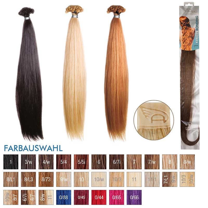 Angel Hair Keratin Bonding 6 Dunkelblond (10 Stück)