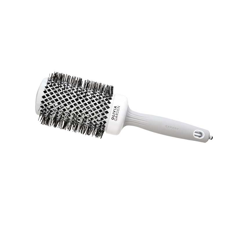 Olivia Garden Blowout Shine Bürste weiß & grau 55 mm