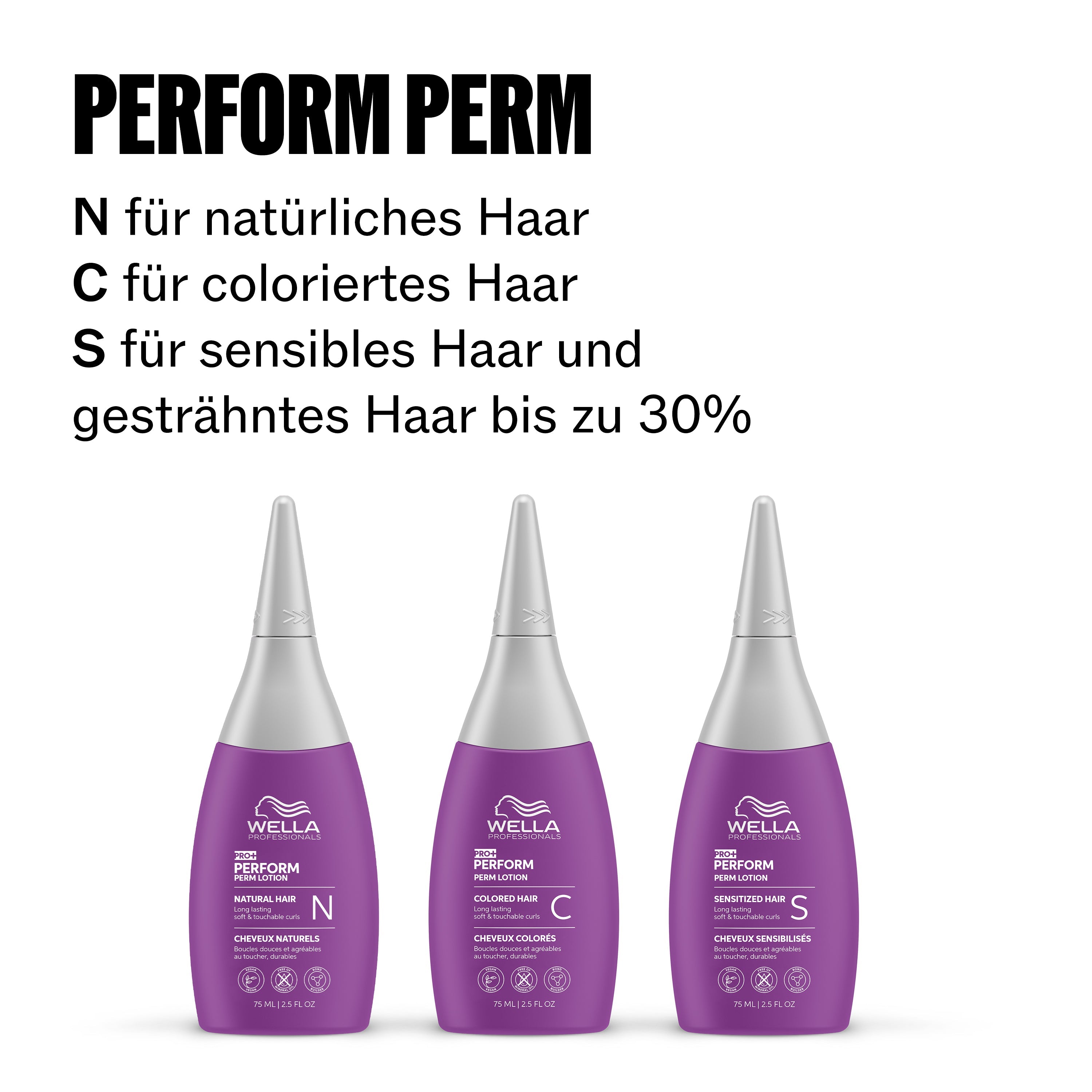 Wella Pro+ PERFORM Perm Lotion C (75 ml)