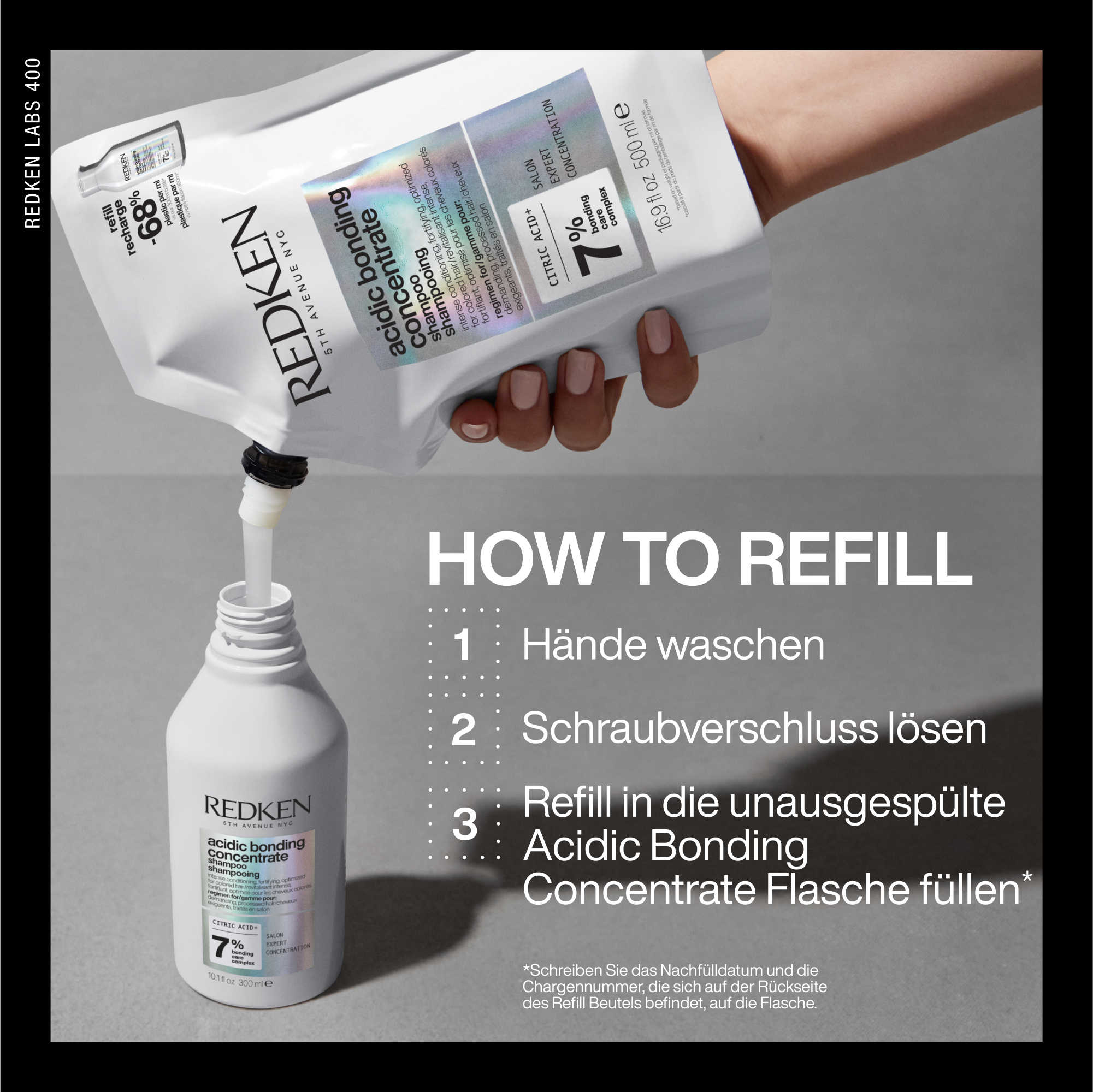 Redken Acidic Bonding Concentrate Shampoo Refill Pouch (500 ml)