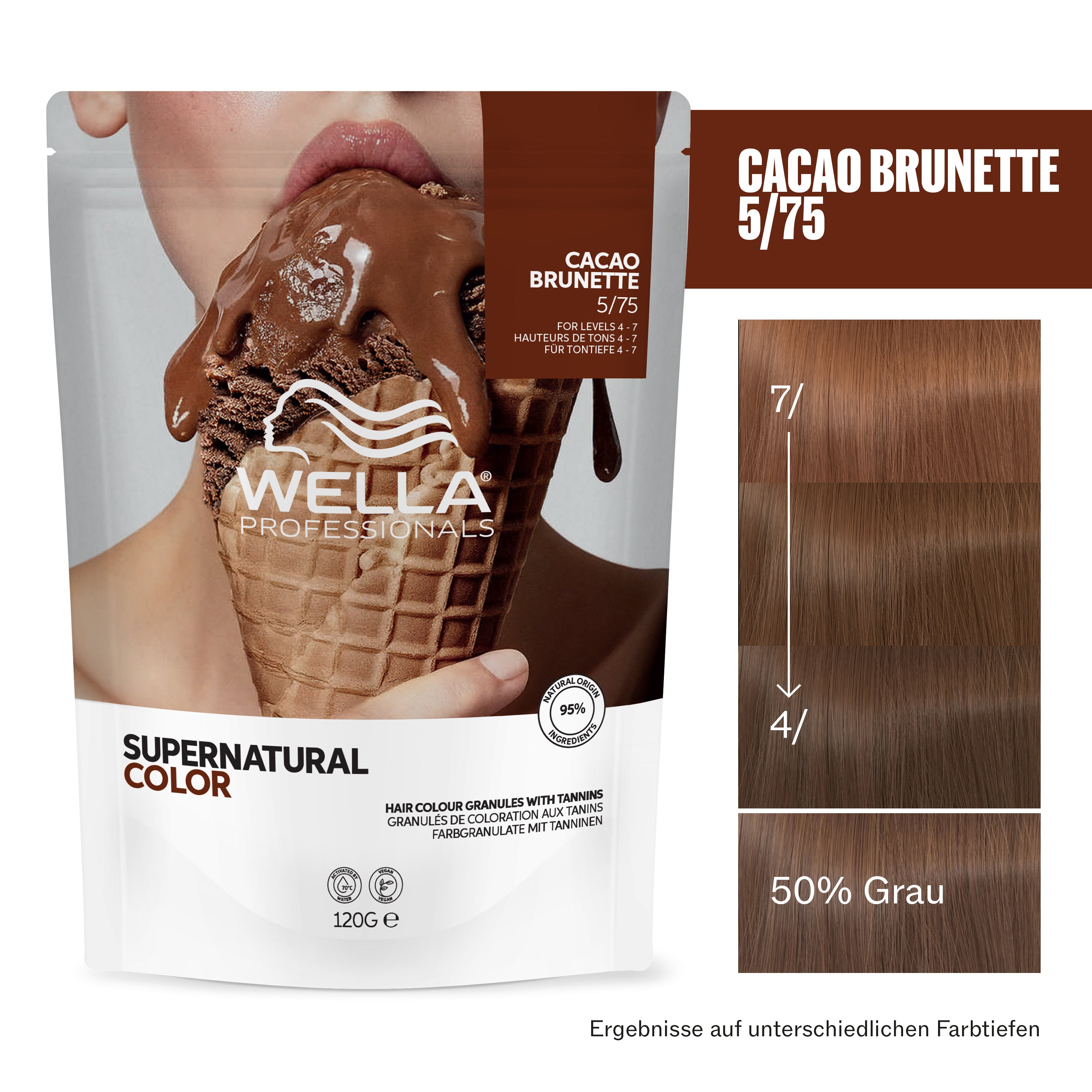 Wella Professionals Supernatural Color 5/75 Cacao Brunette (120 g)