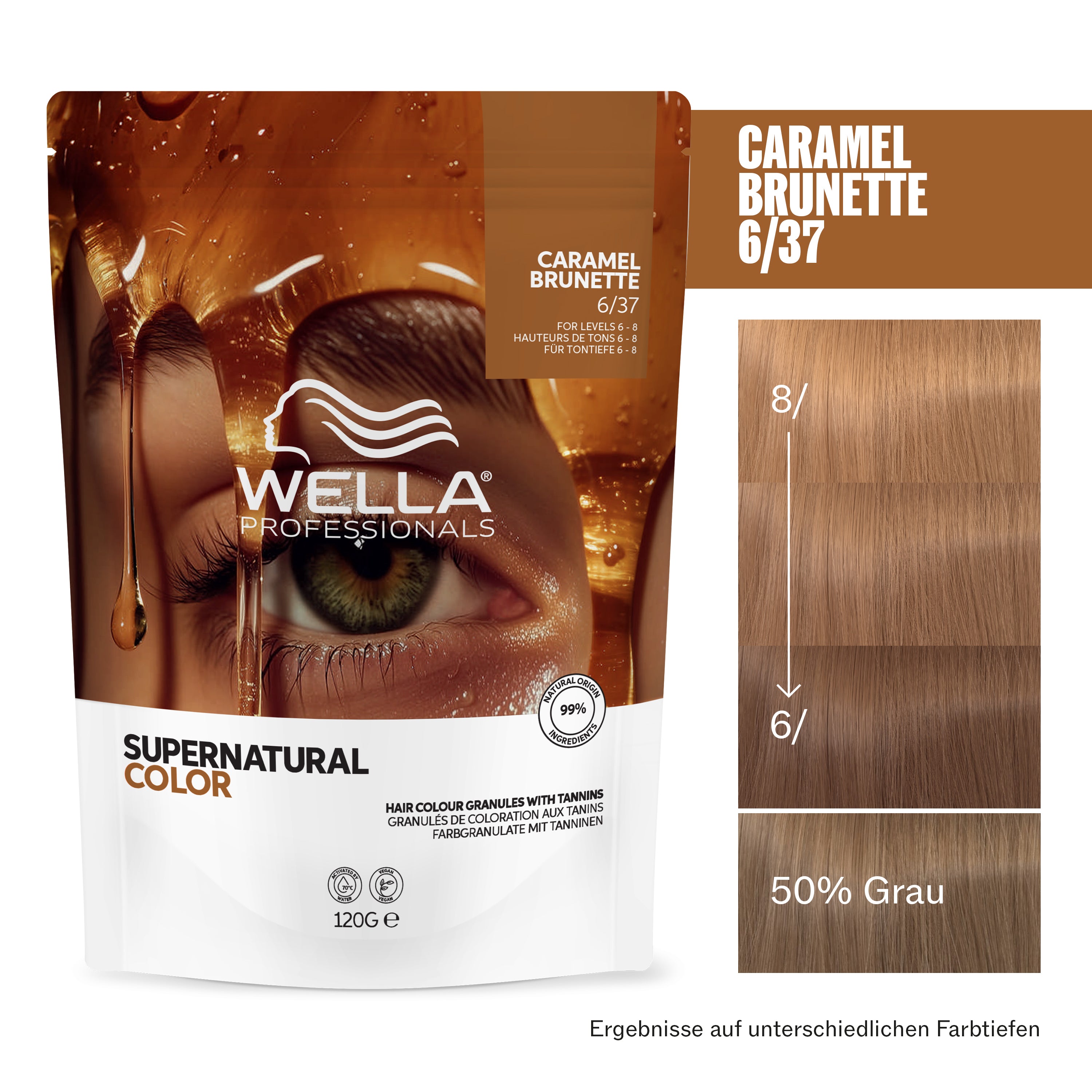 Wella Professionals Supernatural Color 6/37 Caramel Brunette (120 g)