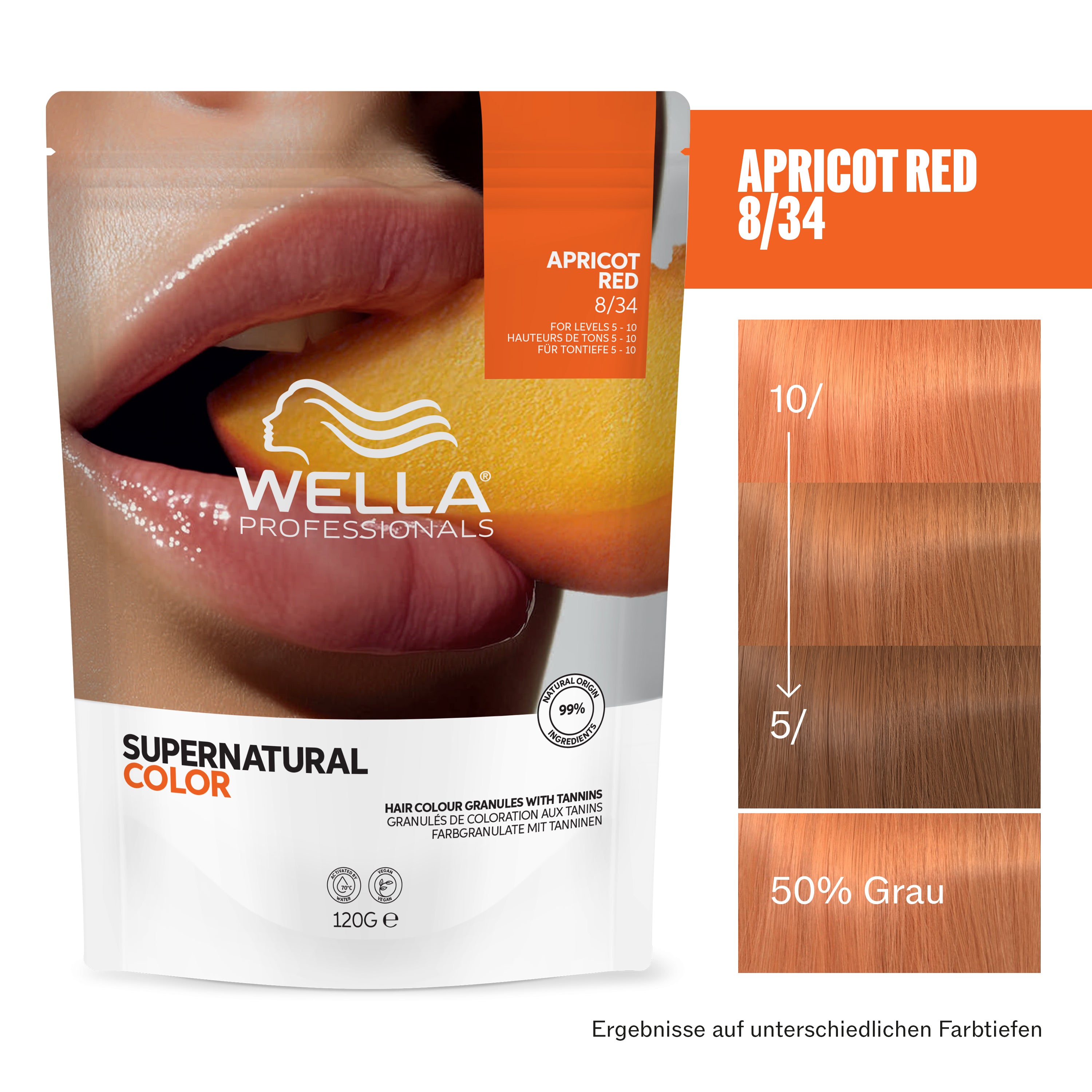 Wella Professionals Supernatural Color 8/34 Apricot Red (120 g)