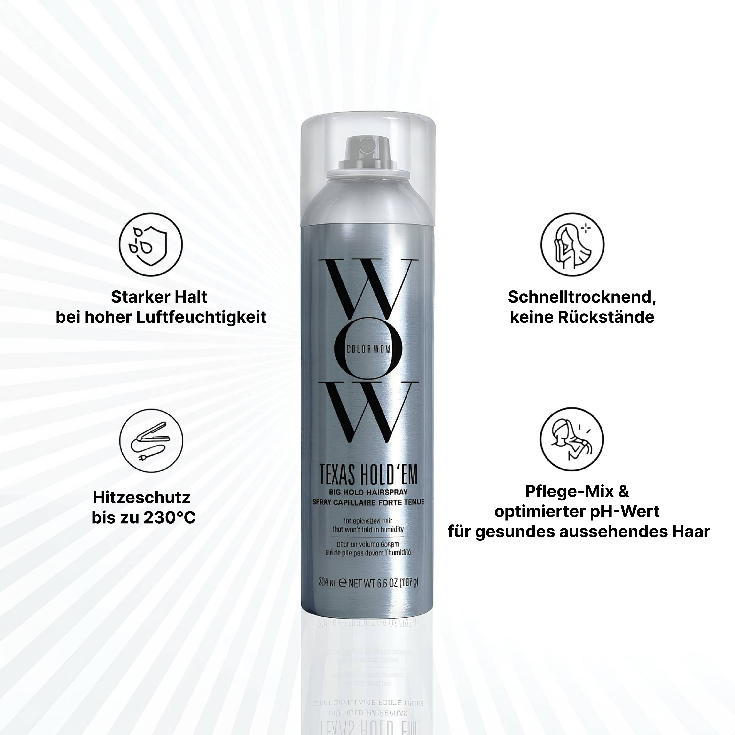 CW Texas Hold'EM Big Hold Hairspray234ml