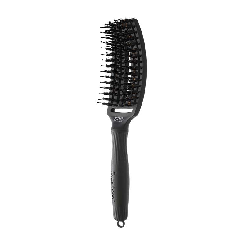 Olivia Garden Fingerbrush Combo M Black