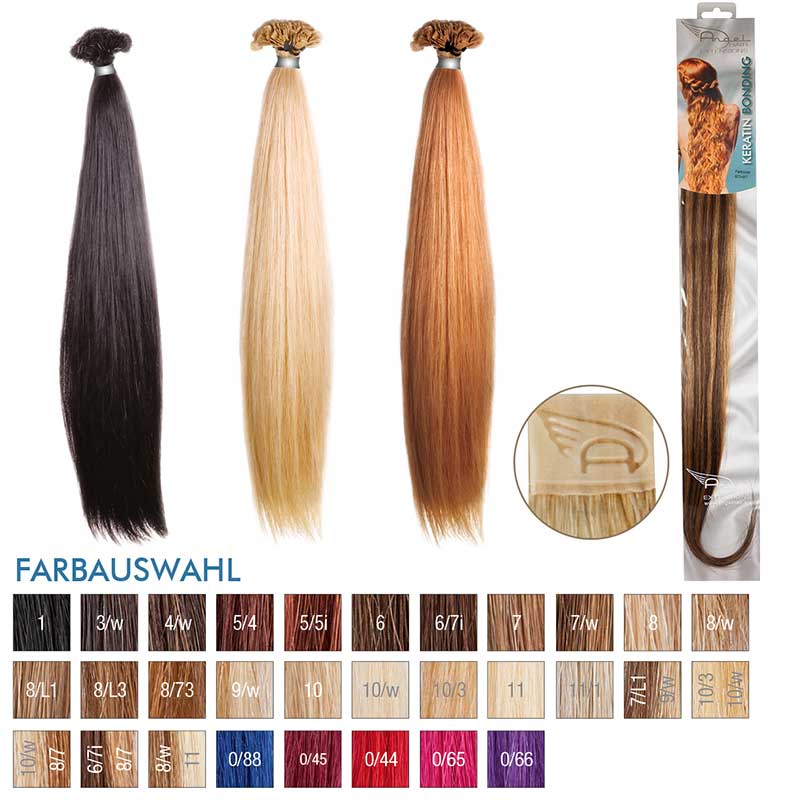 Angel Hair Keratin Bonding 6/7i+8/7 Dunkelblond braun / hellblond braun (10 Stück)