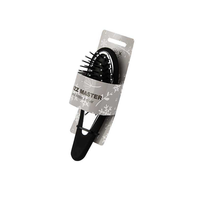 MEX Frizz Master black rubber & silver