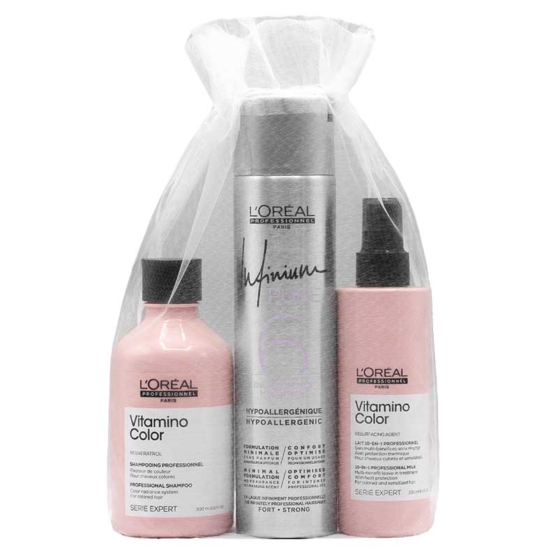 L'Oréal Professionnel Série Expert Vitamino Color Set+ Infinium Haarspray
