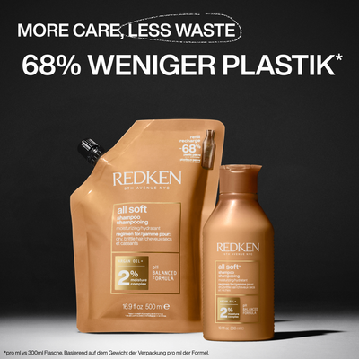 Redken All Soft Shampoo Refill Pouch (500 ml)