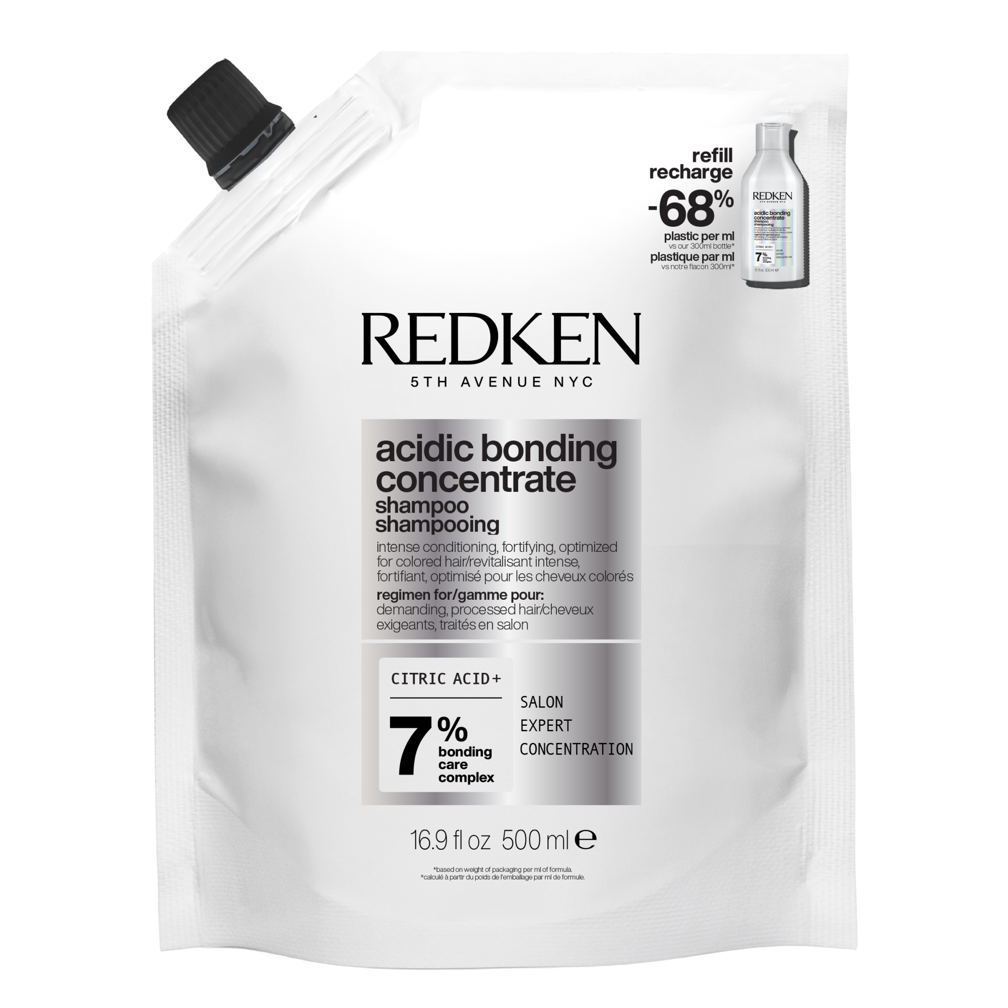 Redken Acidic Bonding Concentrate Shampoo Refill Pouch (500 ml)