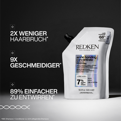 Redken Acidic Bonding Concentrate Shampoo Refill Pouch (500 ml)
