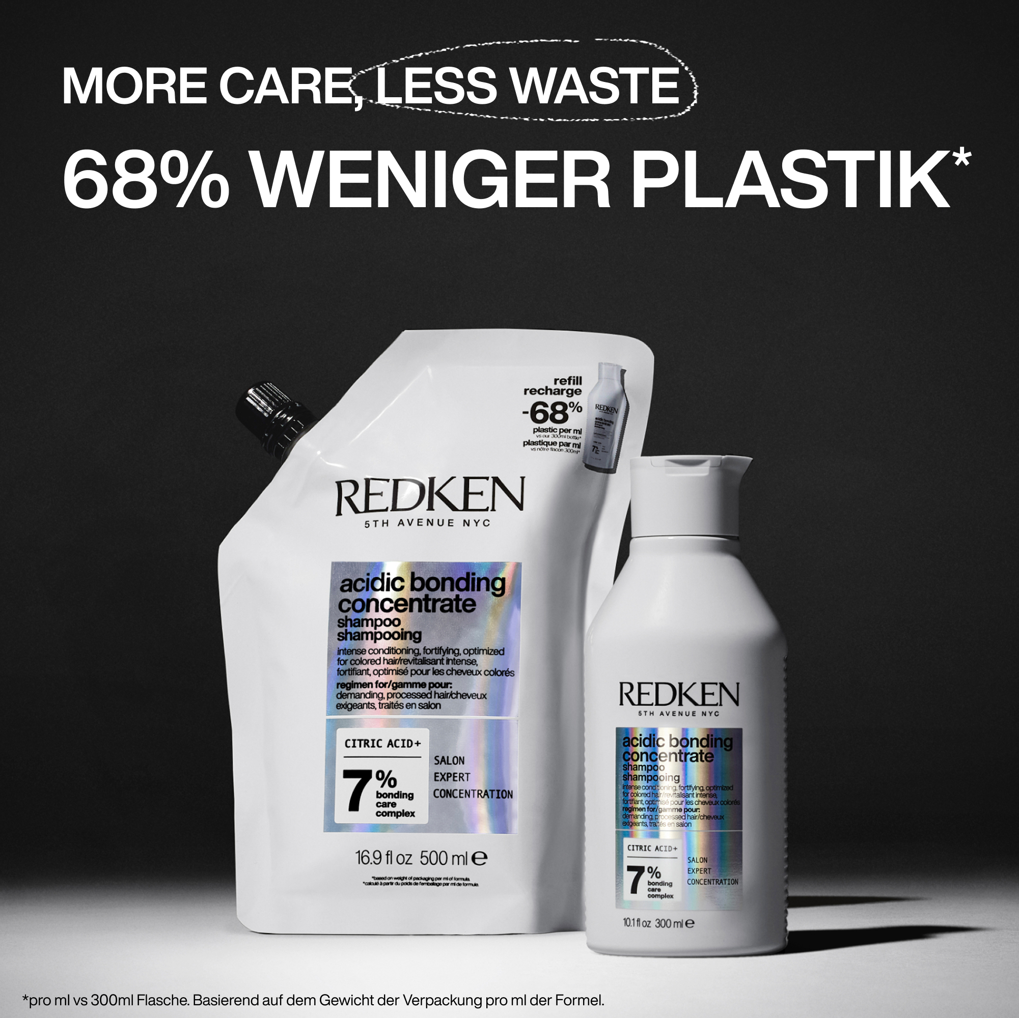 Redken Acidic Bonding Concentrate Shampoo Refill Pouch (500 ml)