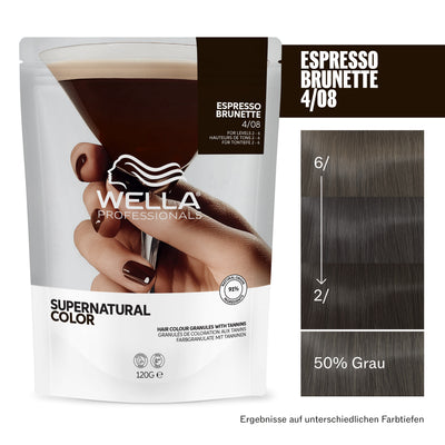 Wella Professionals Supernatural Color 4/08 Espresso Brunette (120 g)