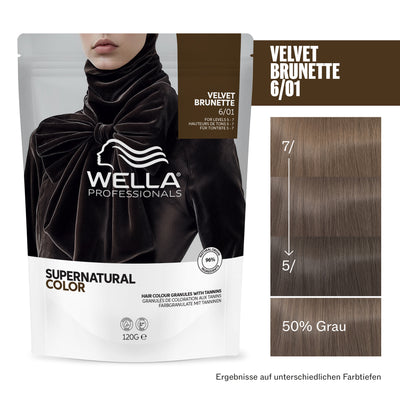 Wella Professionals Supernatural Color 6/01 Velvet Brunette (120 g)