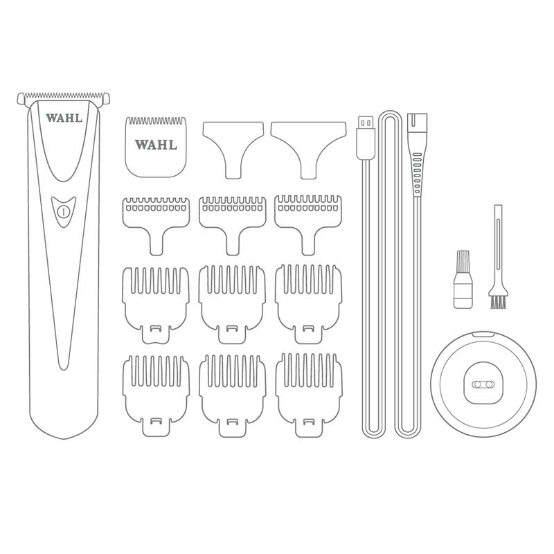 Wahl Haarschneidemaschine Chromini Duo (U-&T-Blade) schwarz