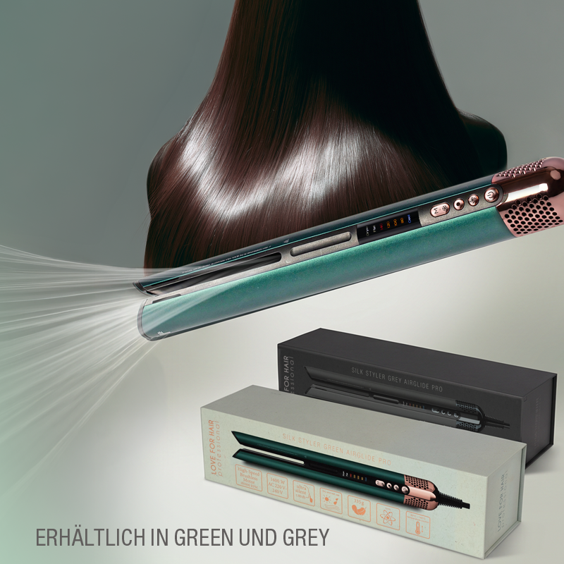 LOVE FOR HAIR Airglide Silk Styler Pro Green