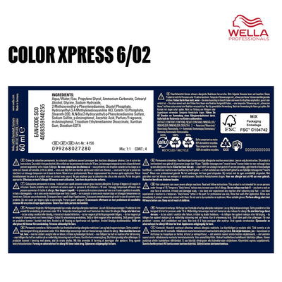 Wella Professional Color Xpress 6/02 dunkelblond natur-matt (60 ml)