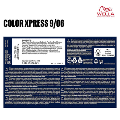 Wella Professional Color Xpress 9/06 lichtblond natur-violett (60 ml)