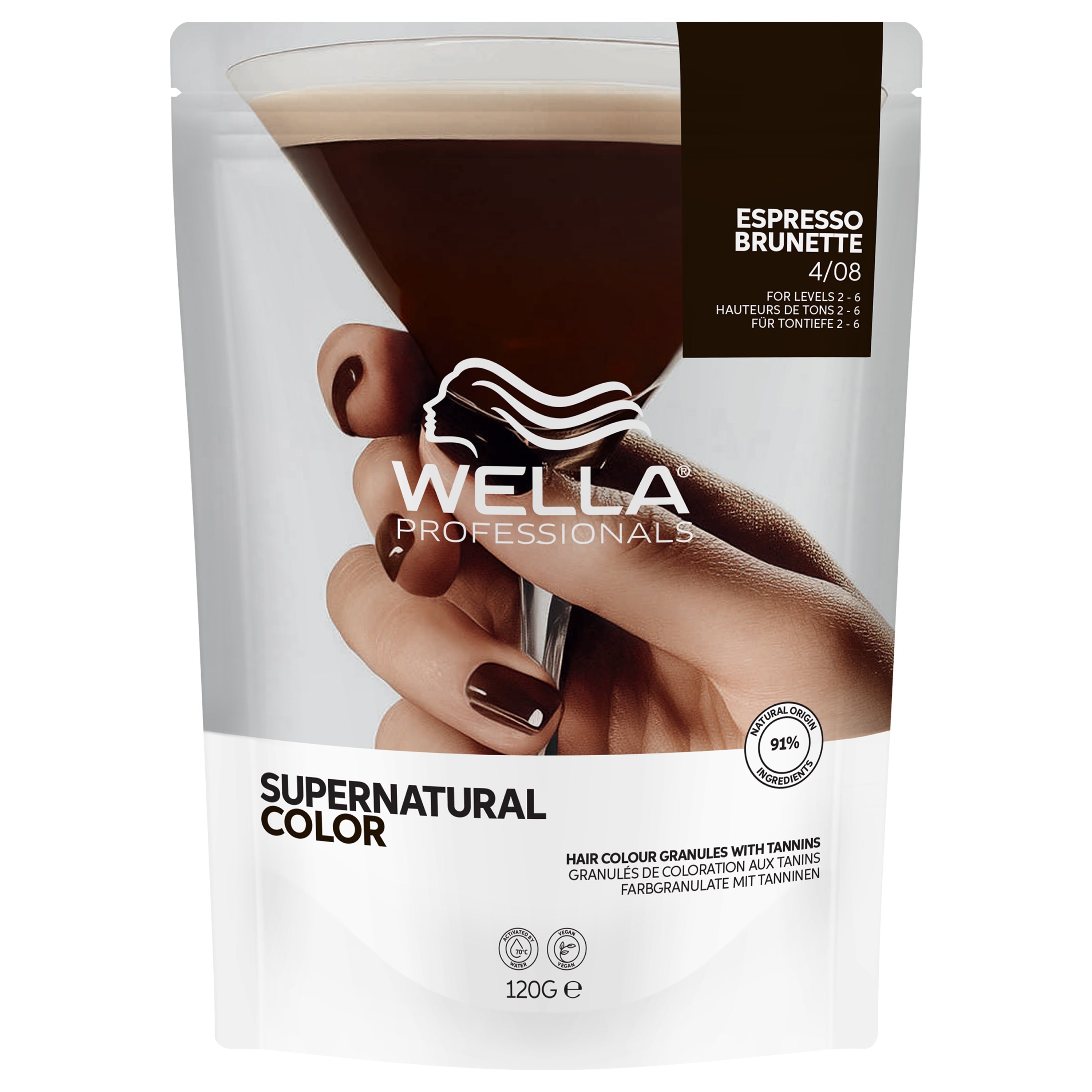 Wella Professionals Supernatural Color 4/08 Espresso Brunette (120 g)